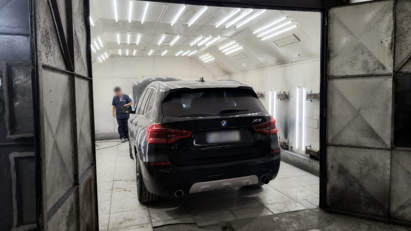Cabine de pintura automotiva da Tel-Car